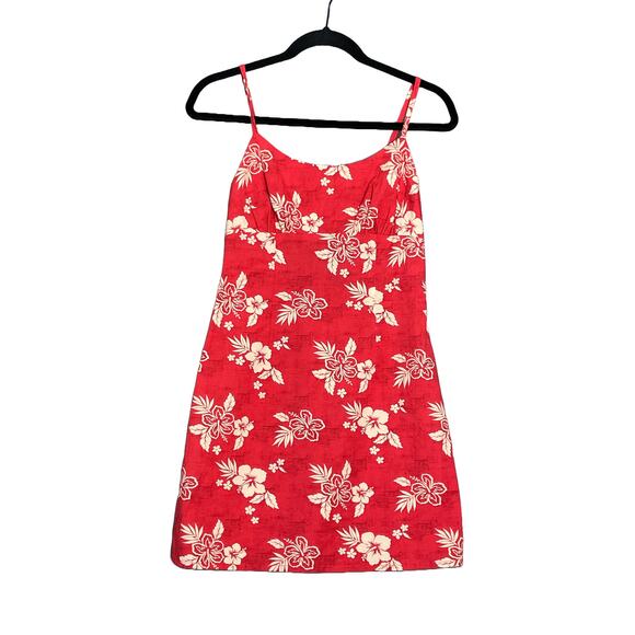 Wild Fable Aloha Hawaiian Floral Mini Dress Women’s Size Small Summer Vacation - Picture 1 of 4